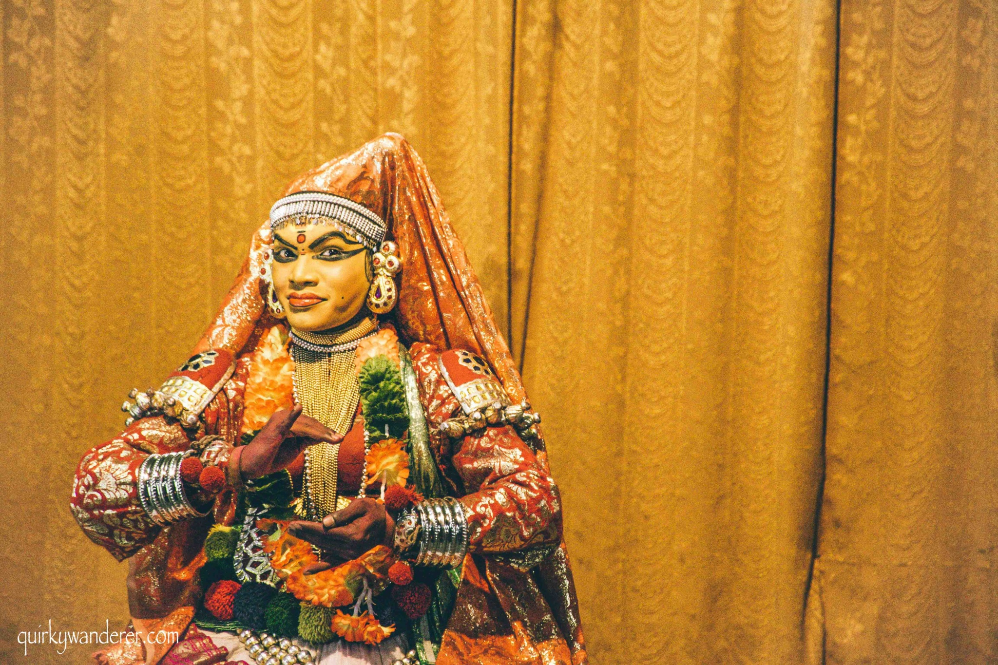 Kathakali dancer at cultural centre Munnar