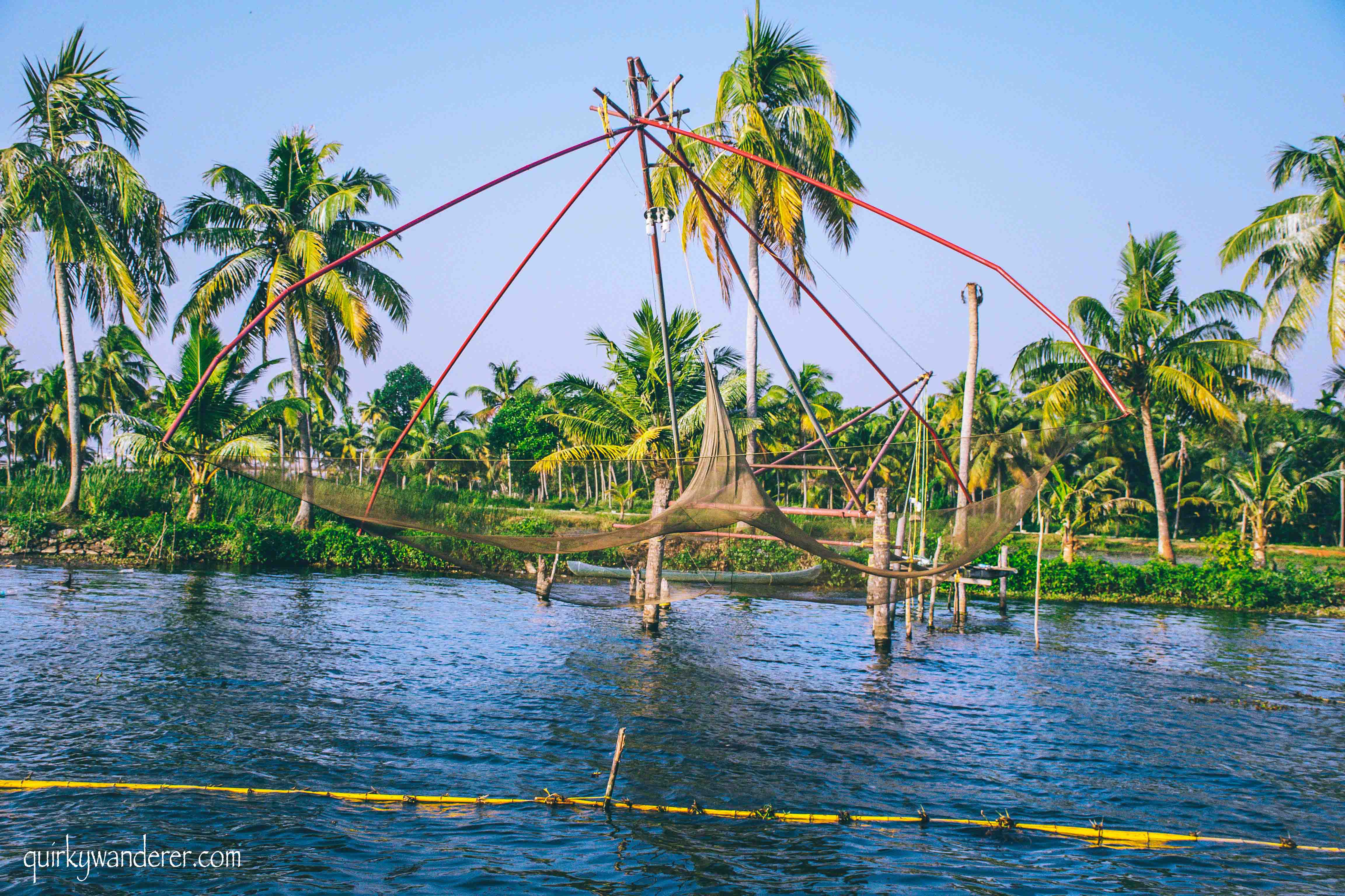 Fishing net in Kumarakom