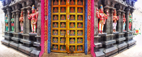 Colourful doors in India