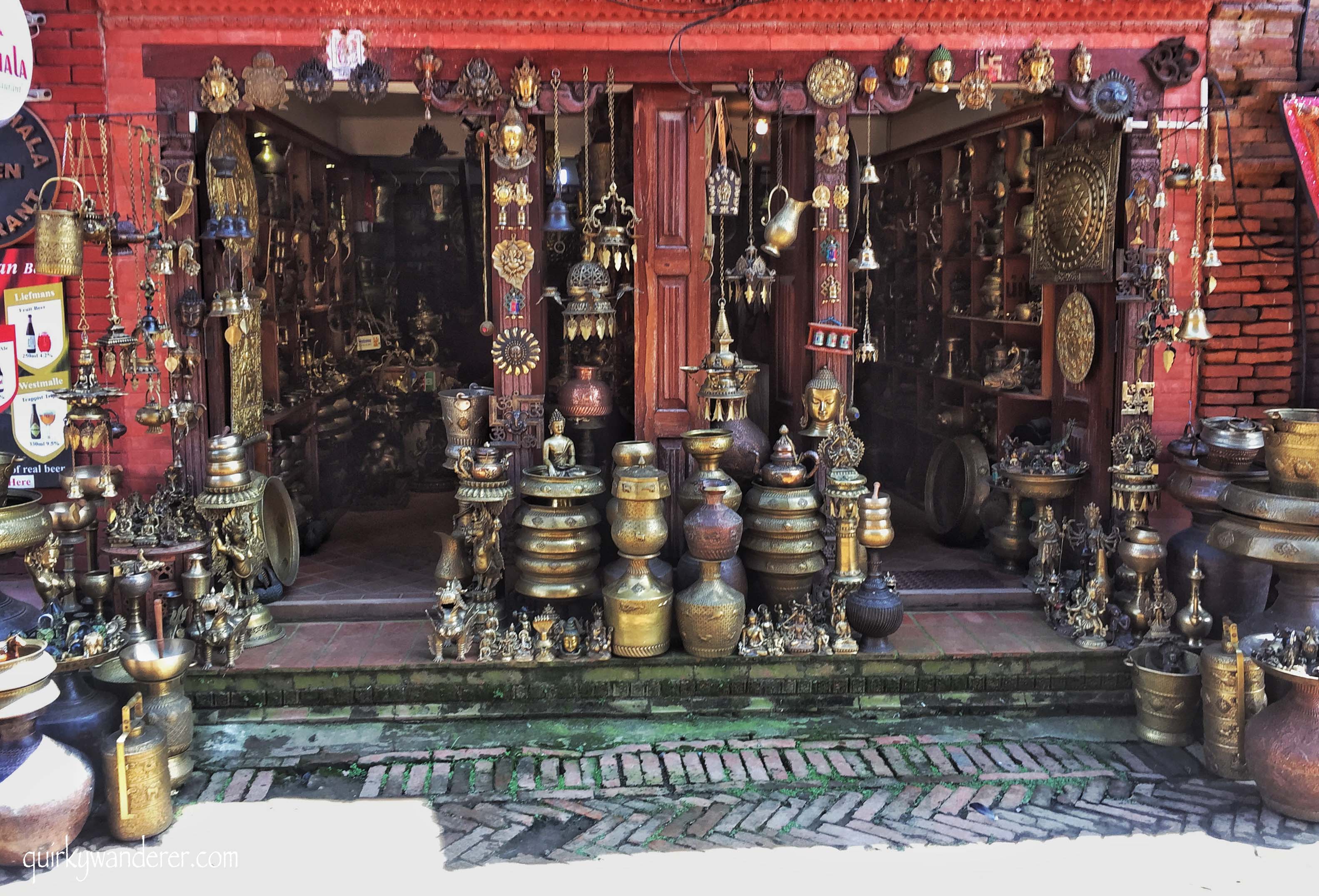 Brass handicrafts in Nepal 