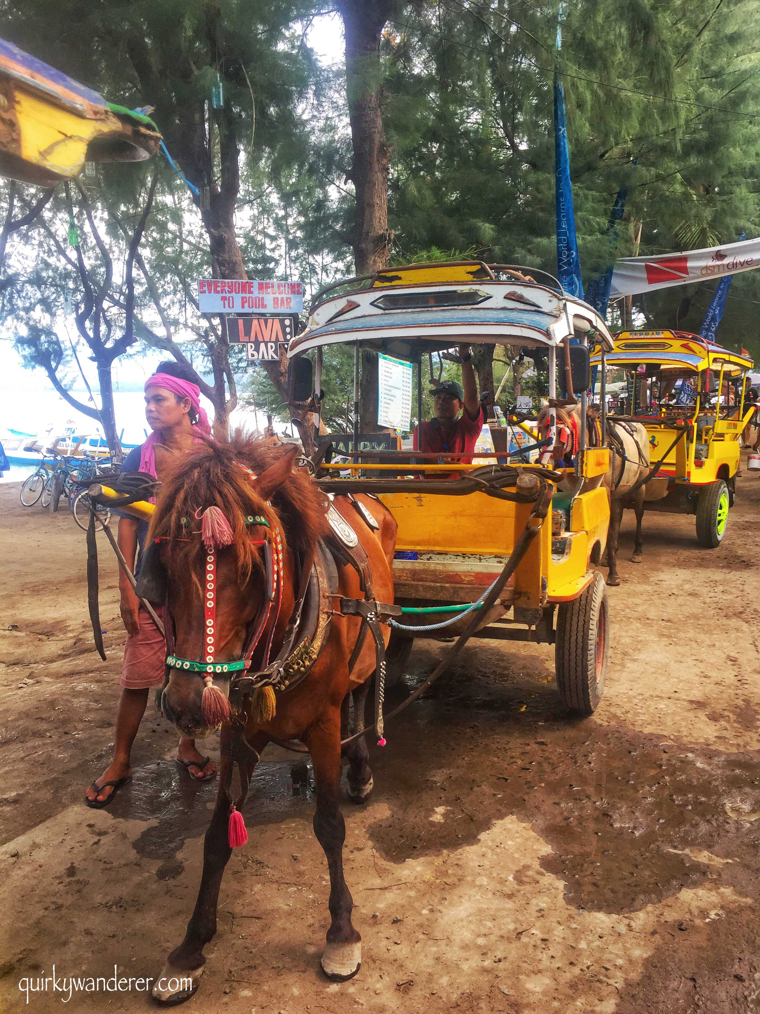 transport in Gili Trawangan 