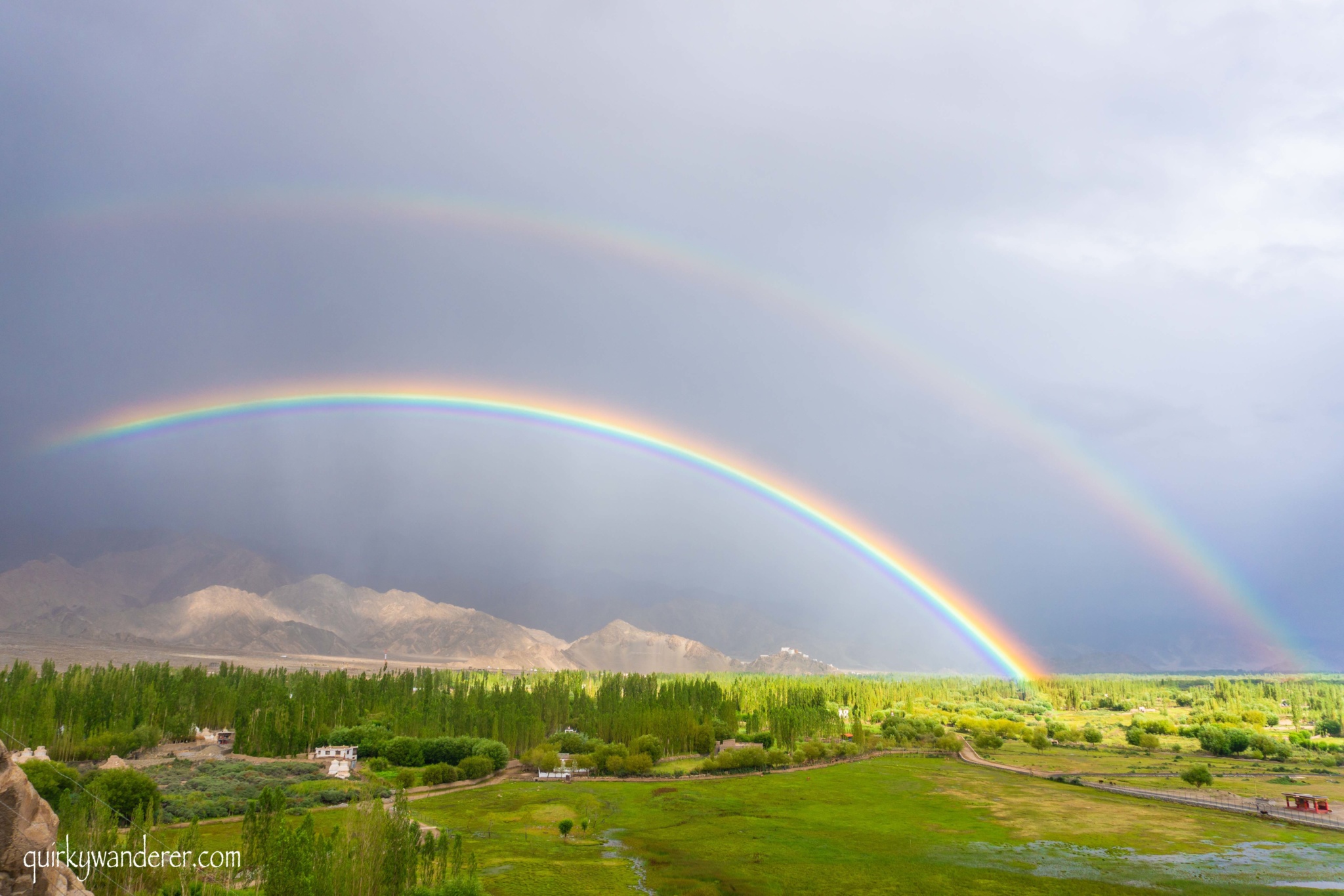 Double Rainbow in Leh