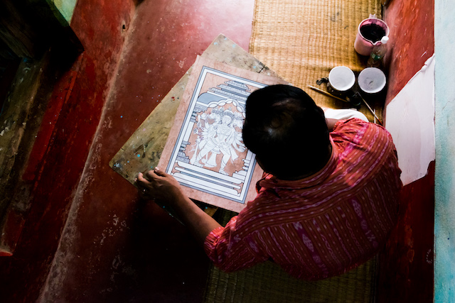 Pattachittra-artist-odisha