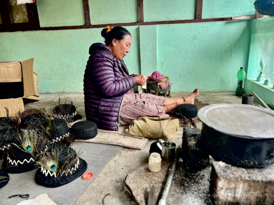 yak hair hat maker arunachal