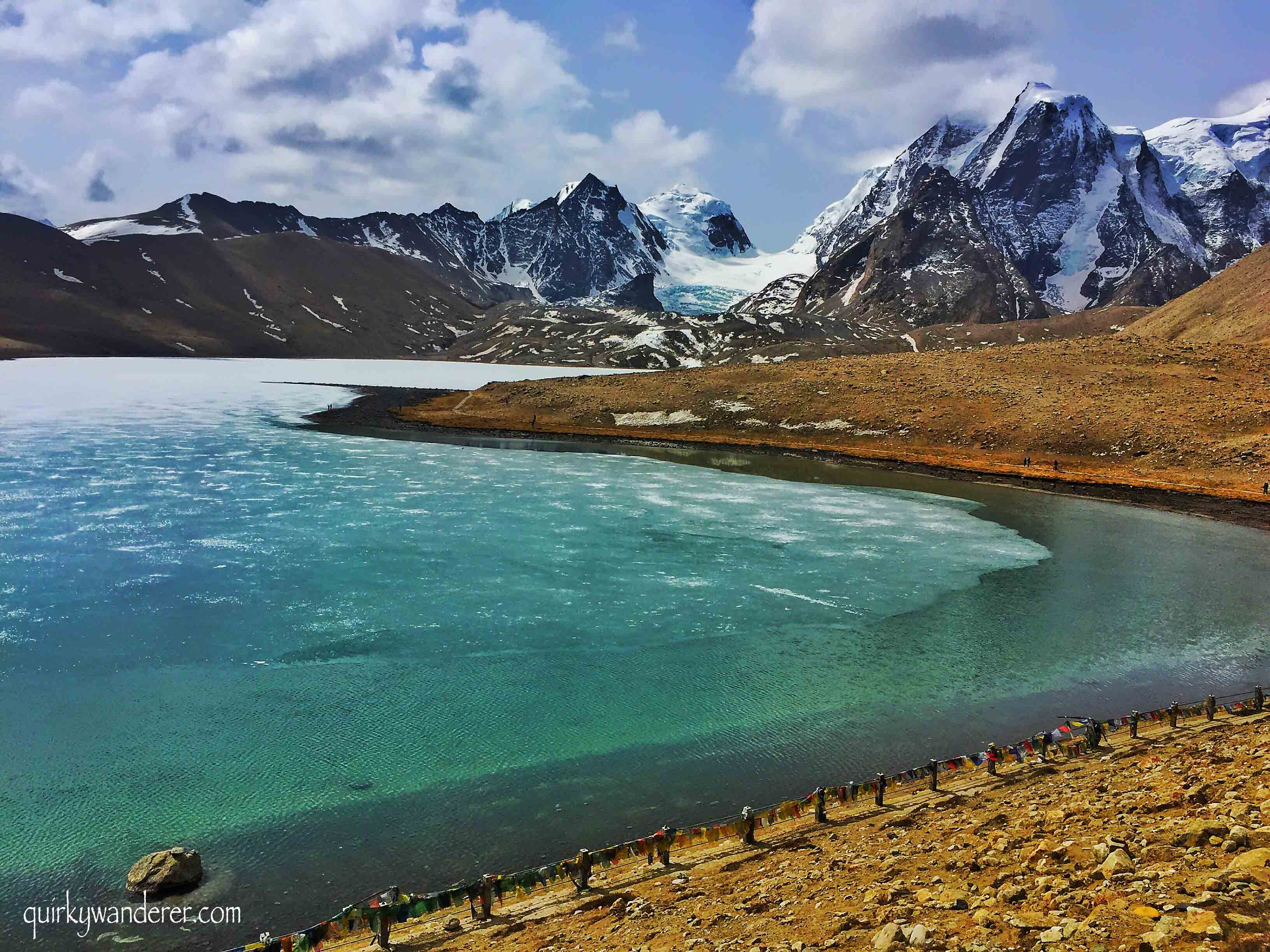 The frozen Gurudongmar lake sikkim