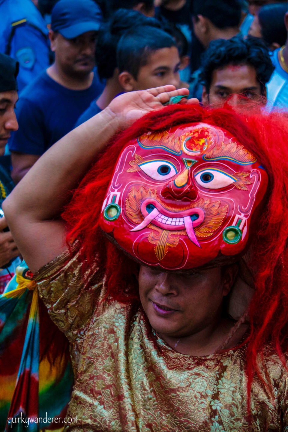 Masked dancer kumari festival