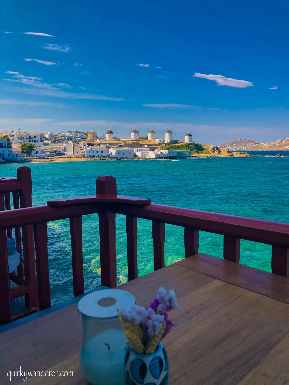 Restaurants with best views in Mykonos Kastro bar